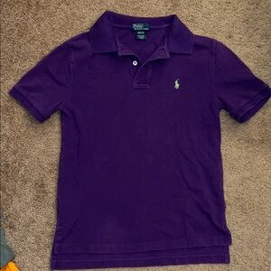 Polo by Ralph Lauren Boys Purple Short Sleeve Polo Shirt Size M (10–12) Boys